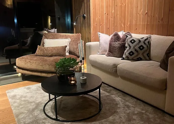 Charming And Modern Ski-in Ski-out 木屋 海姆瑟达尔